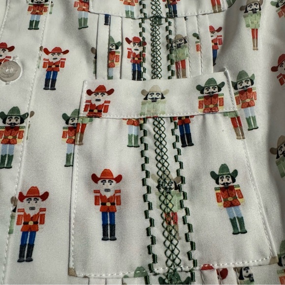 Blue Quail Infant Nutcracker Christmas Guayabera - Picture 2 of 4